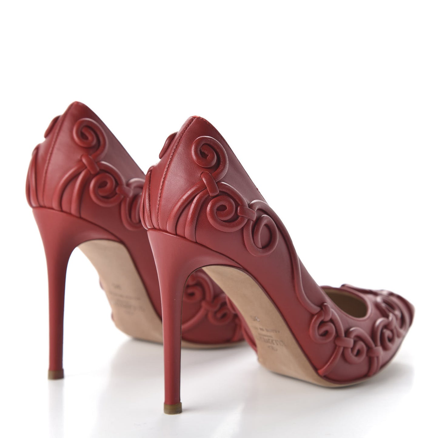 Nappa Swirl Pumps 35 Rosso Valentino