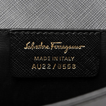 Salvatore Ferragamo Hammered Calfskin Mini Miss Vara Bow Chain Bag Black 6 of 10