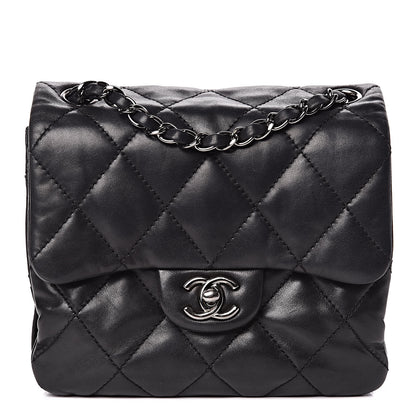 Chanel Lambskin Quilted Mini Chanel 3 Flap Black 1 of 12