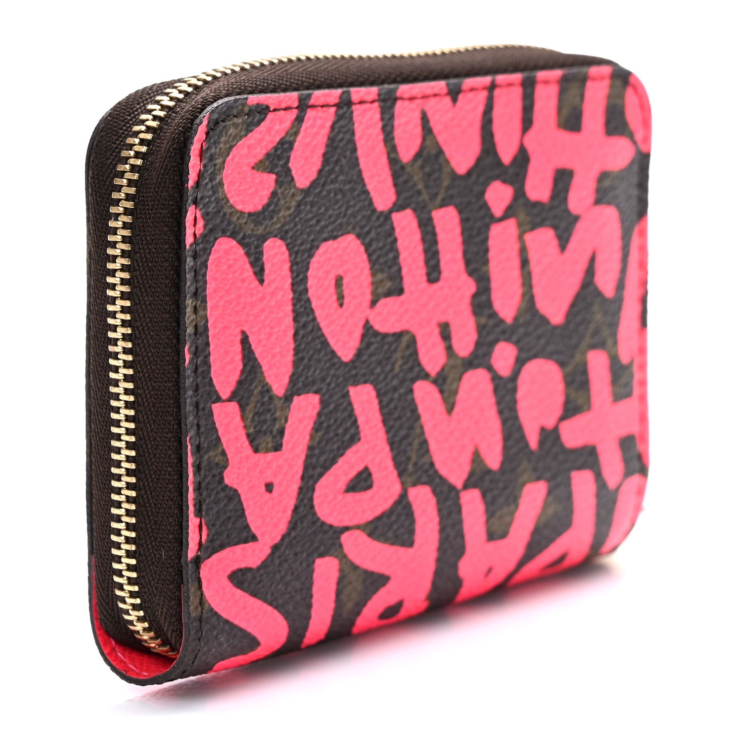 Monogram Graffiti Zippy Coin Purse Fuchsia