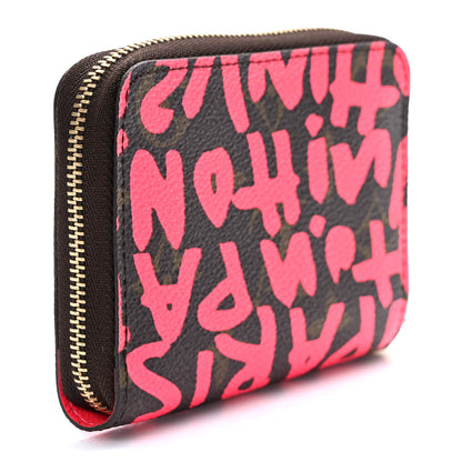 Louis Vuitton Monogram Graffiti Zippy Coin Purse Fuchsia 3 of 7