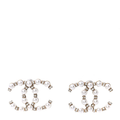Chanel Pearl CC Earrings Gold 1 of 5