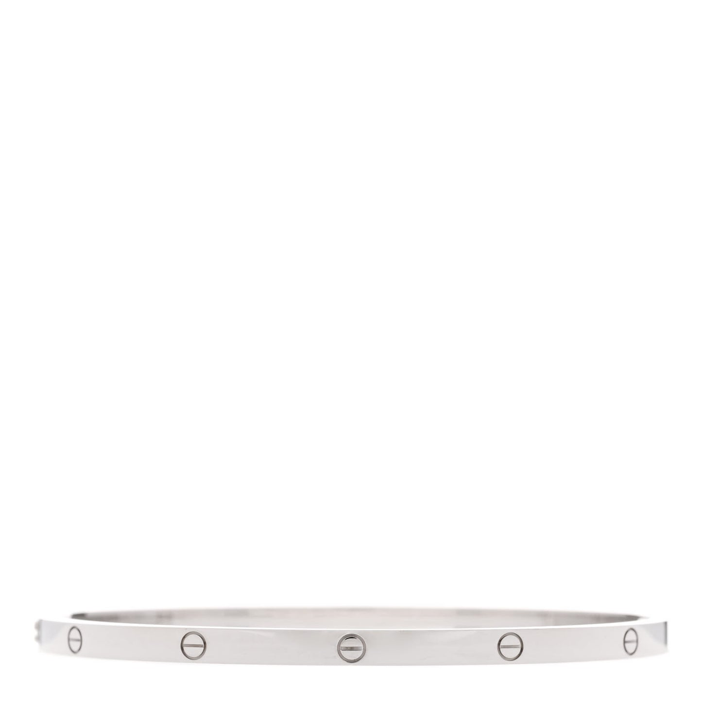 18K White Gold Small LOVE Bracelet 19