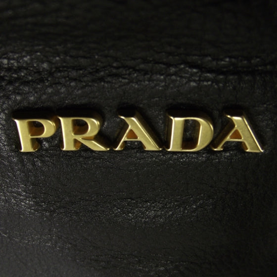 Prada Vitello Daino Shoulder Bag Black 11 of 11