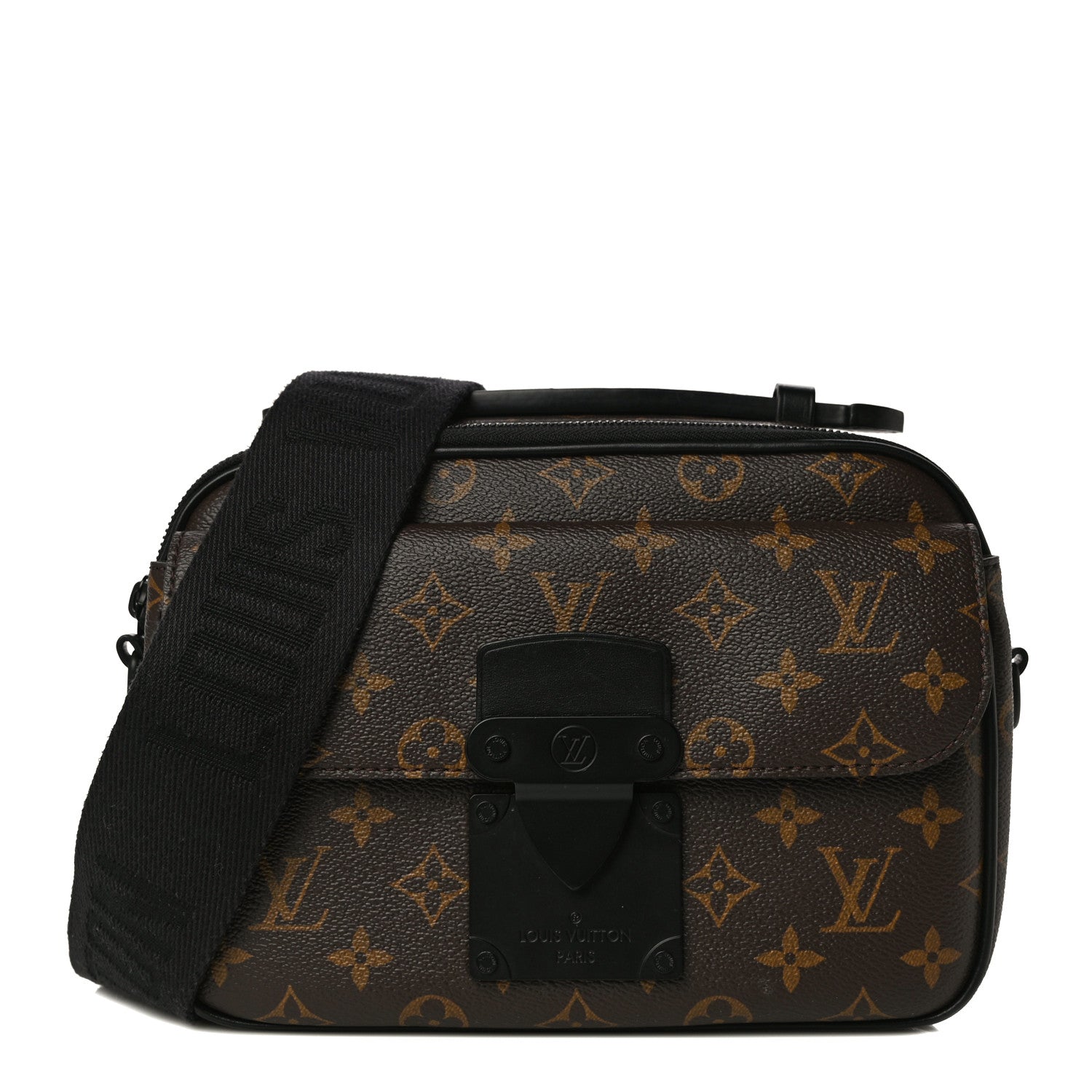Louis Vuitton Monogram Macassar S Lock Messenger 1 of 9