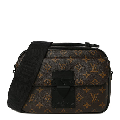 Louis Vuitton Monogram Macassar S Lock Messenger 1 of 9