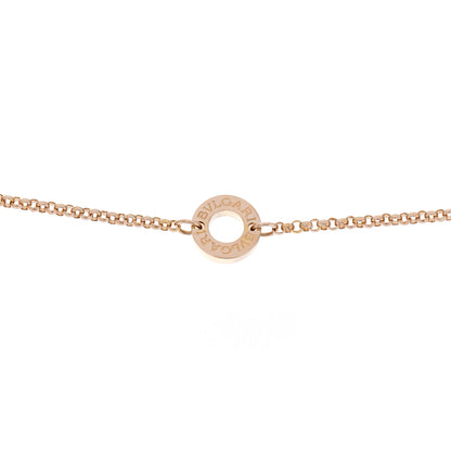 Bulgari 18K Rose Gold Diamond Small B.Zero1 Pave Pendant Necklace 4 of 9