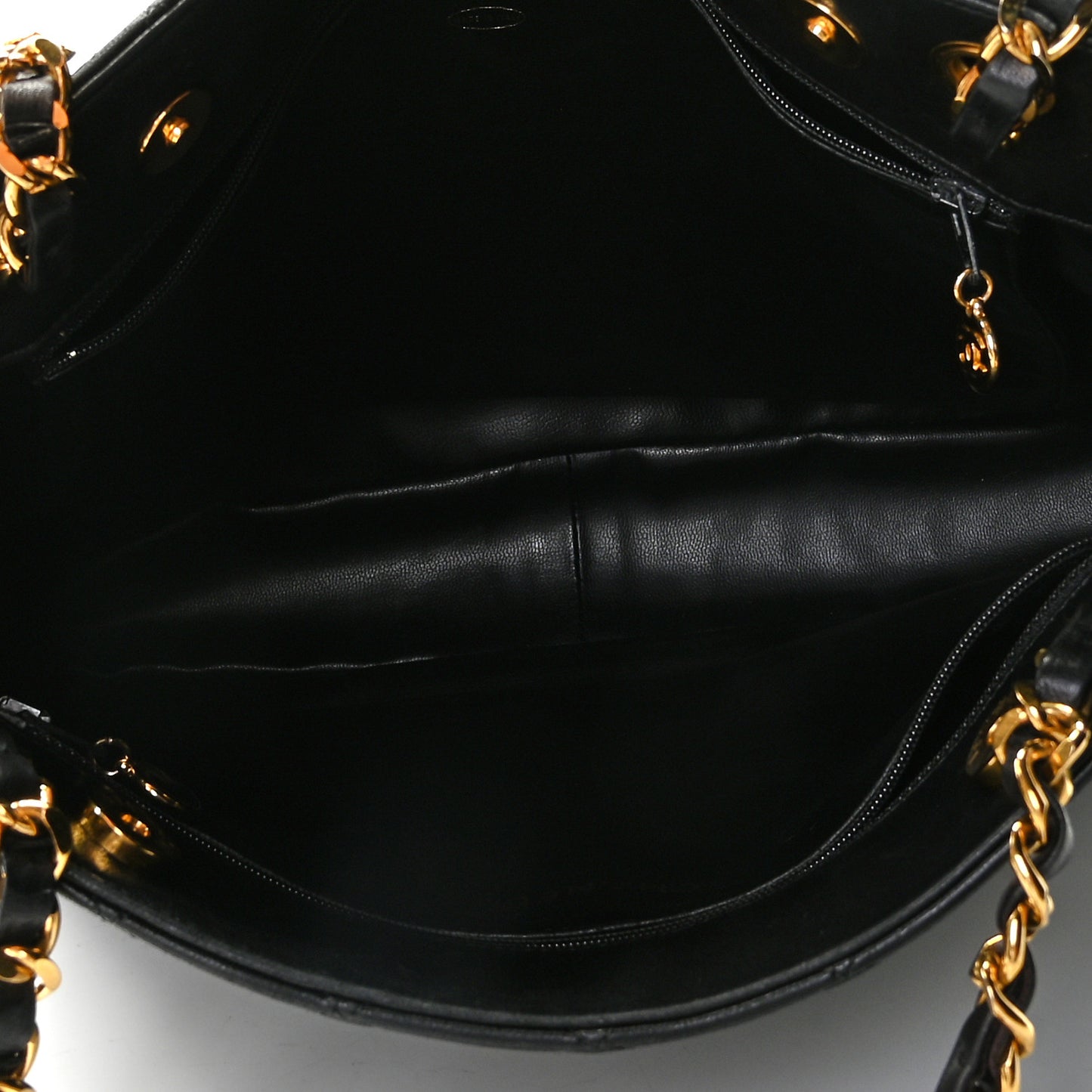 Lambskin Quilted Shoulder Bag Black