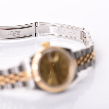 Rolex Stainless Steel 18K Yellow Gold 26mm Oyster Perpetual Datejust Watch Champagne 79173 6 of 6