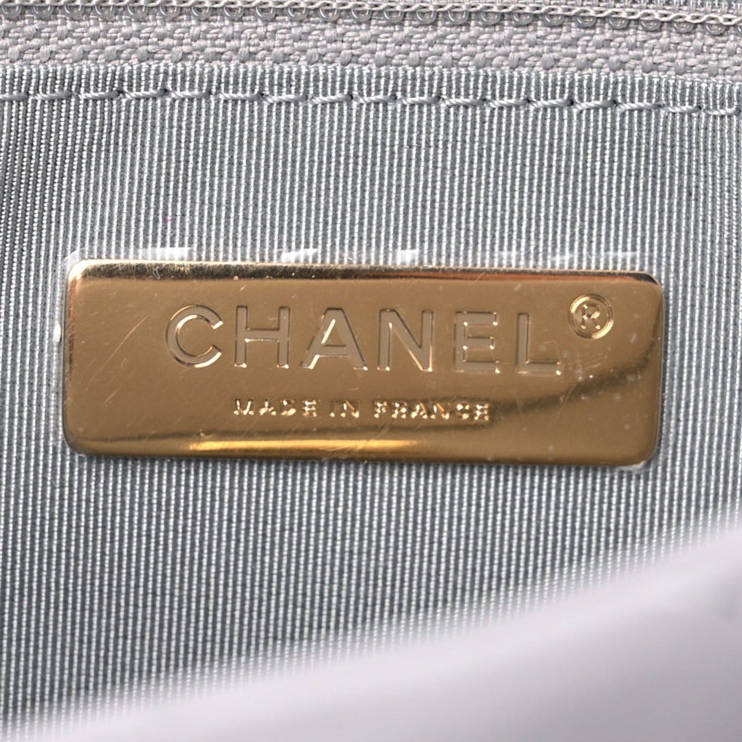 Lambskin Quilted Medium Chanel 19 Flap Grey