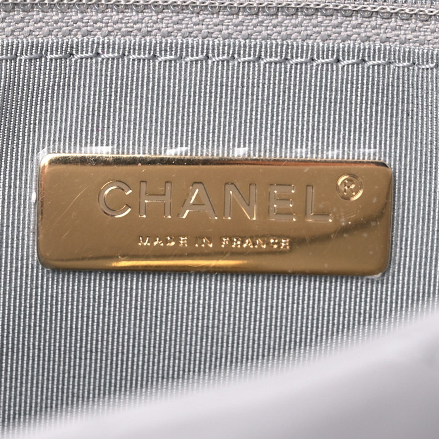 Chanel Lambskin Quilted Medium Chanel 19 Flap Grey 11 of 11