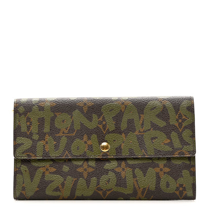 Louis Vuitton Monogram Graffiti Porte-Monnaie Wallet Kaki 1 of 7