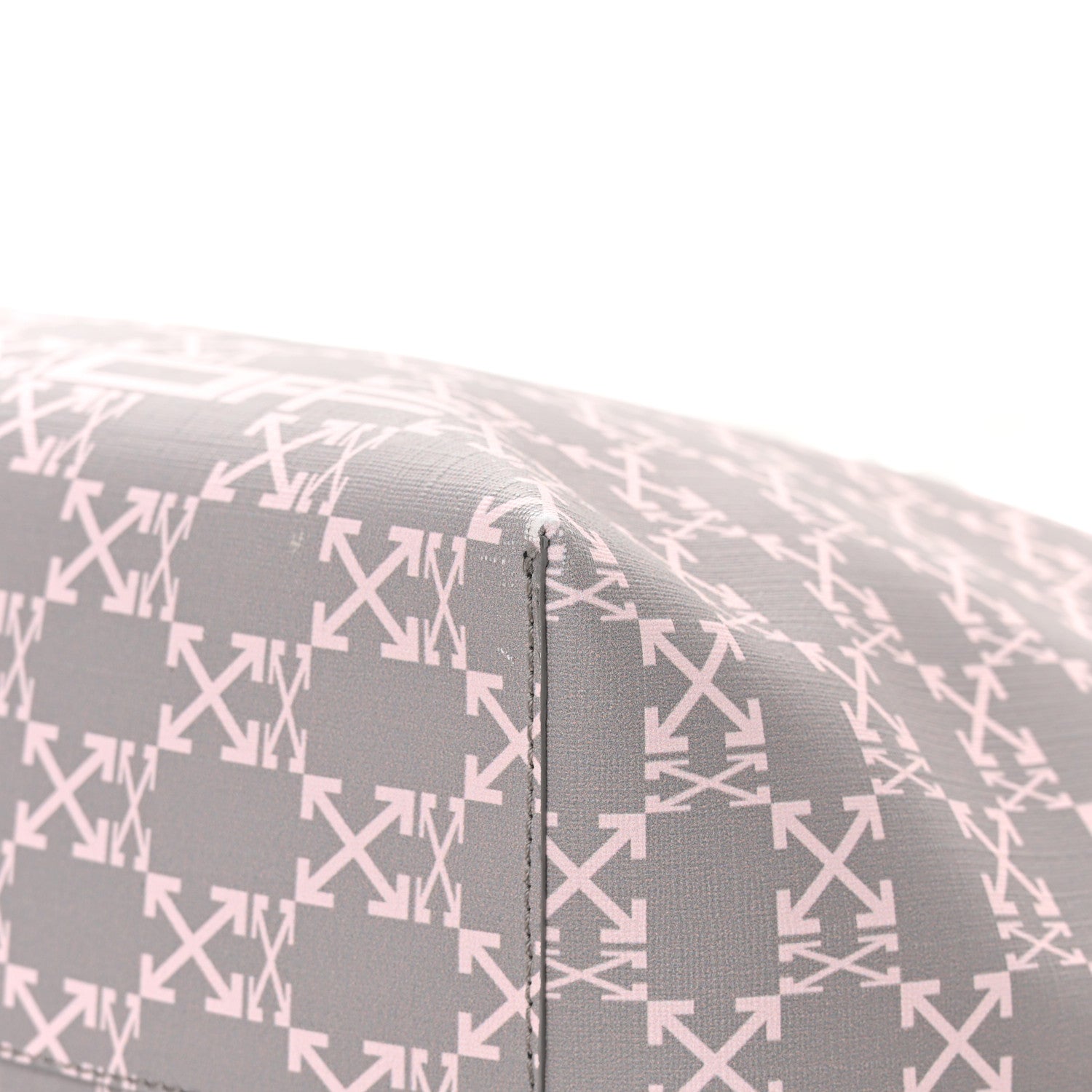 Off-White Coated Canvas Arrow Print Day Off Tote Bag White 11 of 14