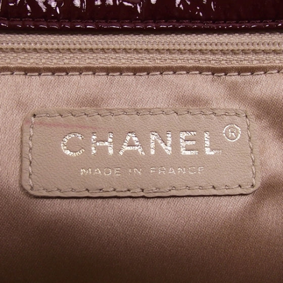 Chanel Patent Classic Flap Bordeaux Burgundy 8 of 12