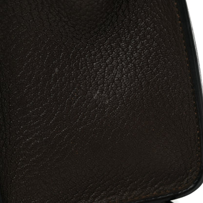 Celine Drummed Calfskin Nano Luggage Brown 13 of 20