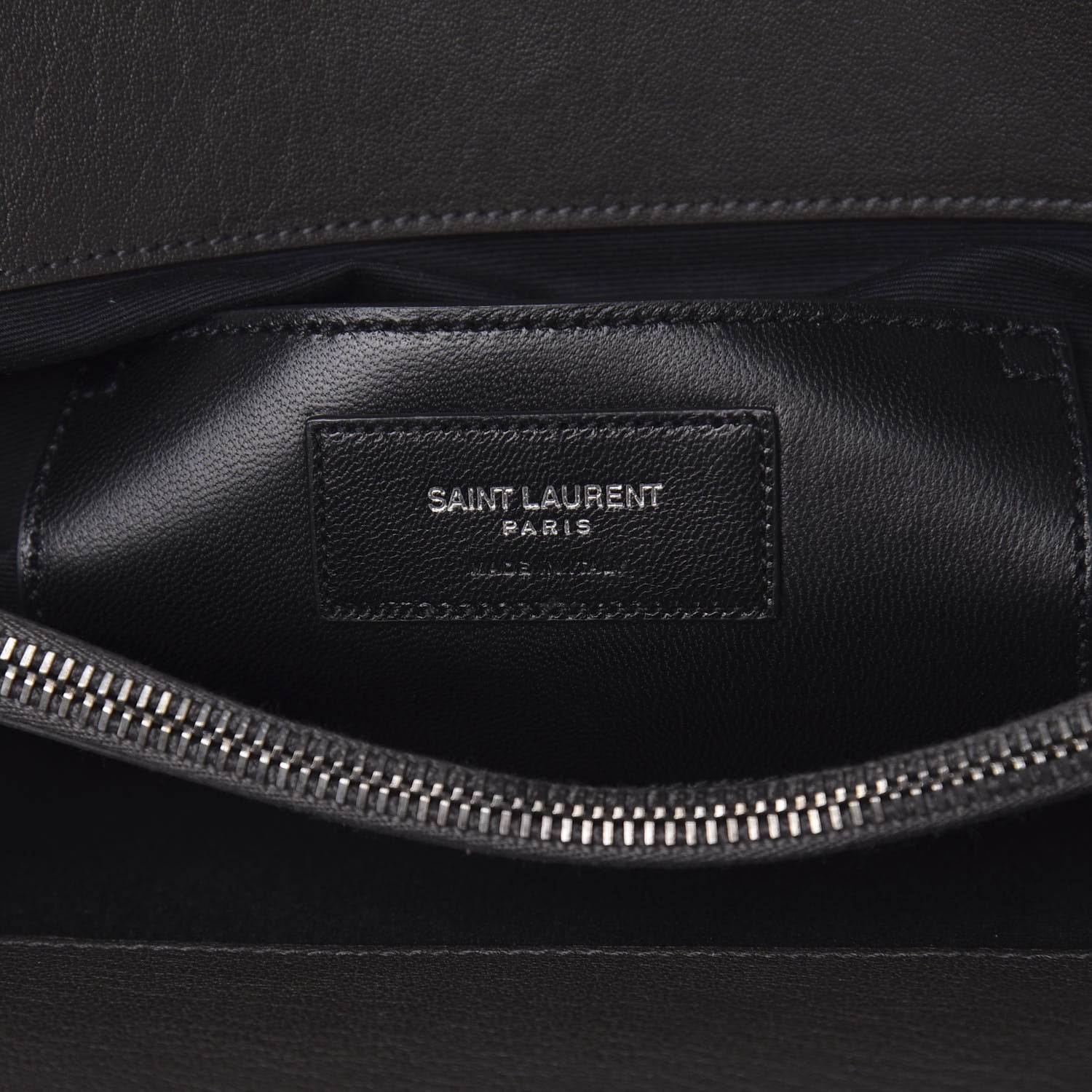 Saint Laurent Sheepskin Tri-quilt Monogram Large College Satchel Asphalt 6 of 18