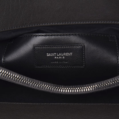 Saint Laurent Sheepskin Tri-quilt Monogram Large College Satchel Asphalt 6 of 18
