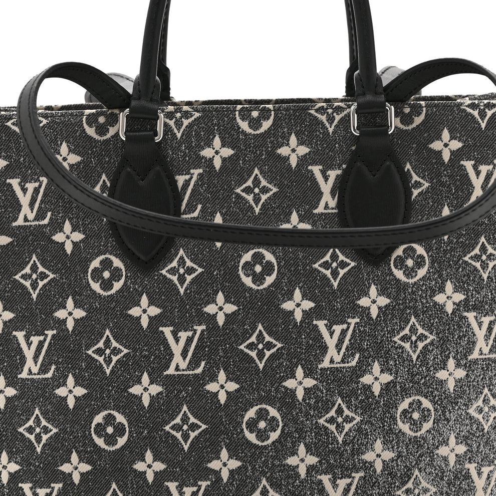 Louis Vuitton Monogram Jacquard Denim Onthego MM Black 1992098 ...