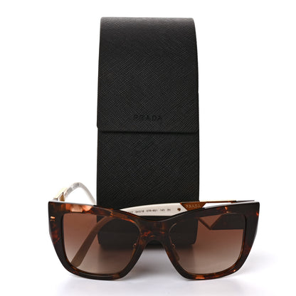 Prada Triangle Sunglasses SPR 21Y Tortoise White 8 of 8