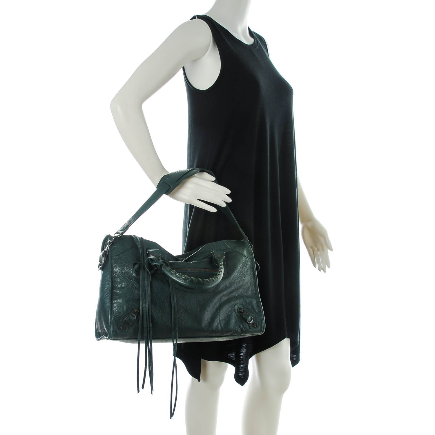 Balenciaga Agneau Classic Hardware City Poker Fonce 2 of 7