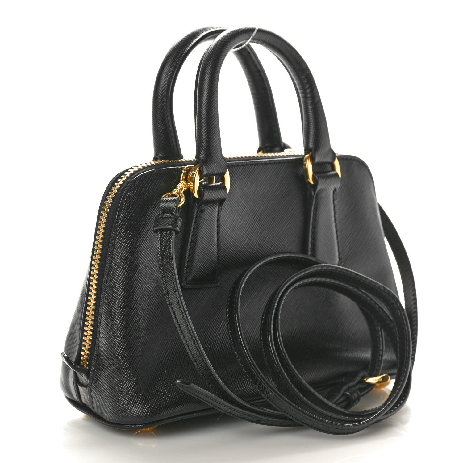 Prada Saffiano Lux Mini Promenade Tote Black 3 of 11