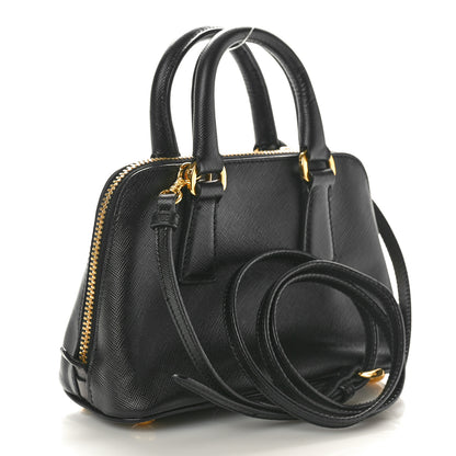 Prada Saffiano Lux Mini Promenade Tote Black 3 of 11