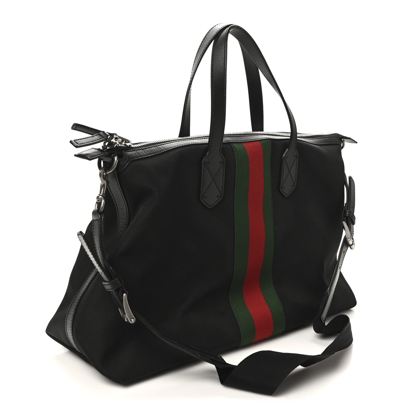 Techno Canvas Web Duffle Black