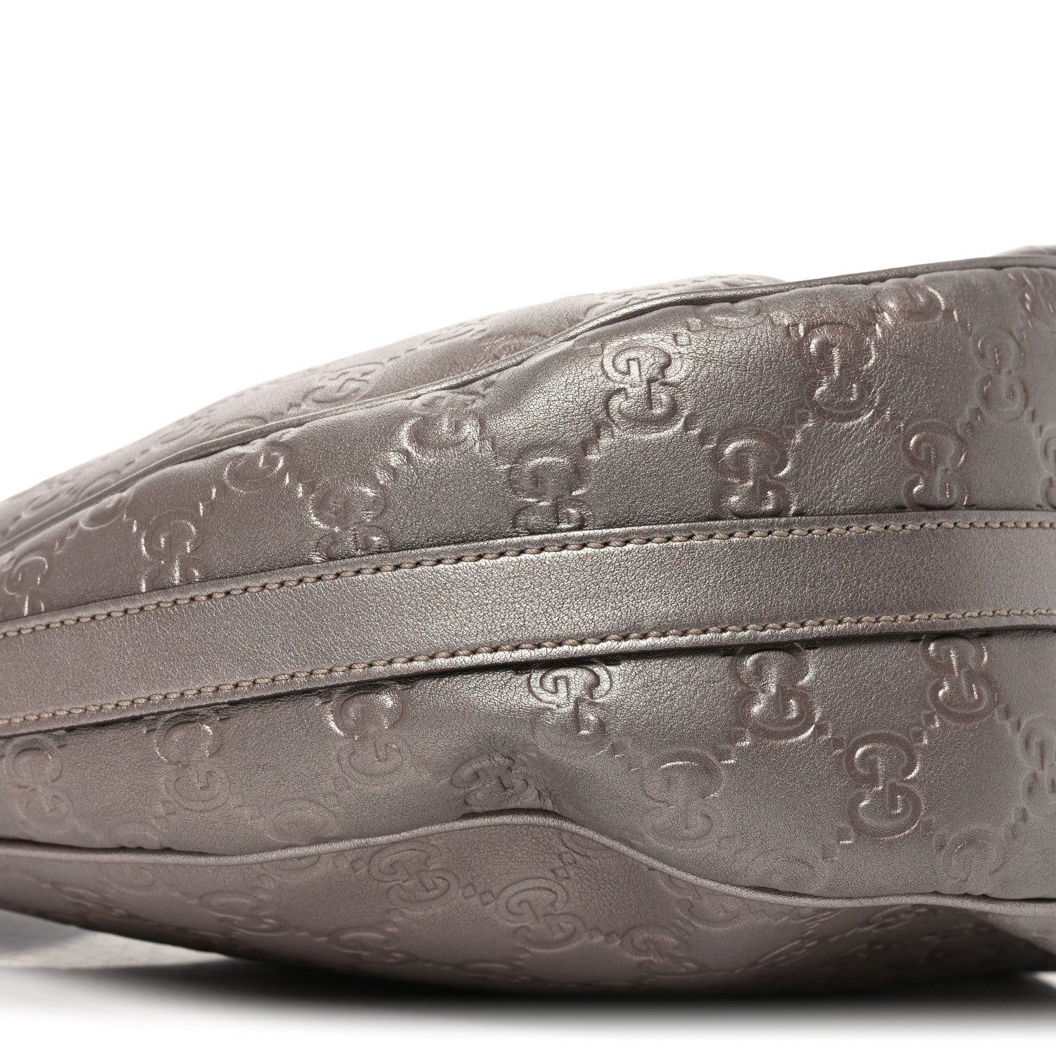 Gucci Metallic Guccissima Medium GG Twins Hobo Mauve 9 of 10