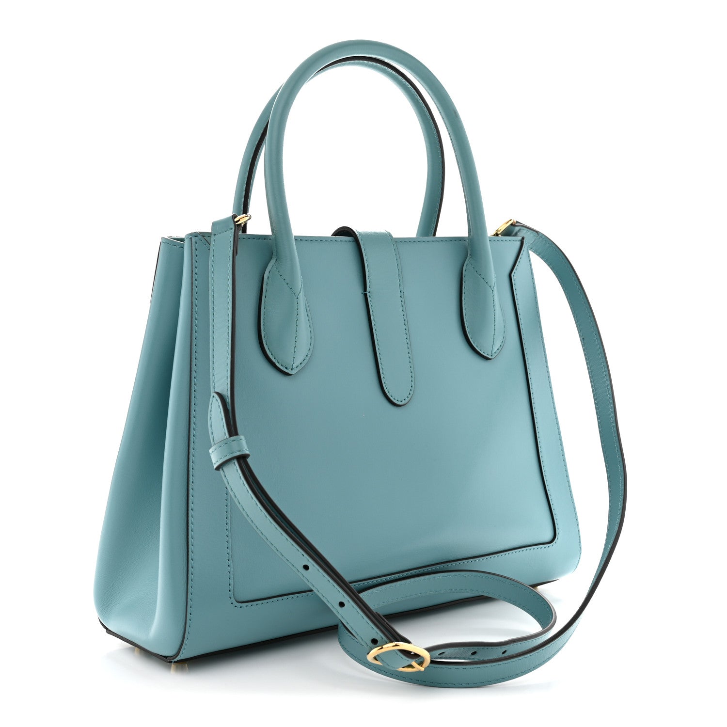 Gucci Boarded Plutone Calfskin Medium Jackie 1961 Tote Dusty Azure 3 of 11
