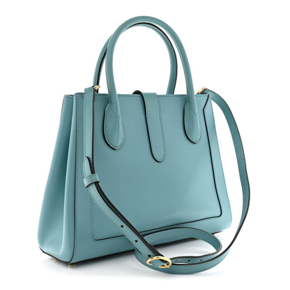 Gucci Boarded Plutone Calfskin Medium Jackie 1961 Tote Dusty Azure 3 of 11