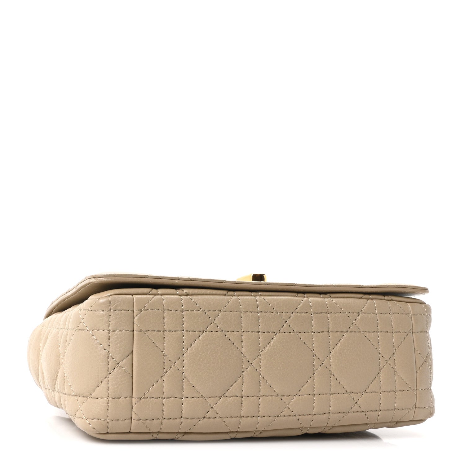 Christian Dior Calfskin Cannage Small Caro Bag Beige 4 of 10