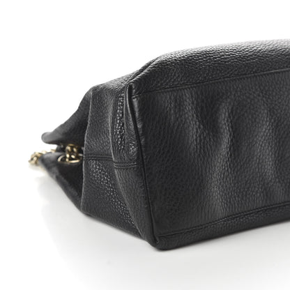 Gucci Pebbled Calfskin Medium Soho Chain Shoulder Bag Black 6 of 10