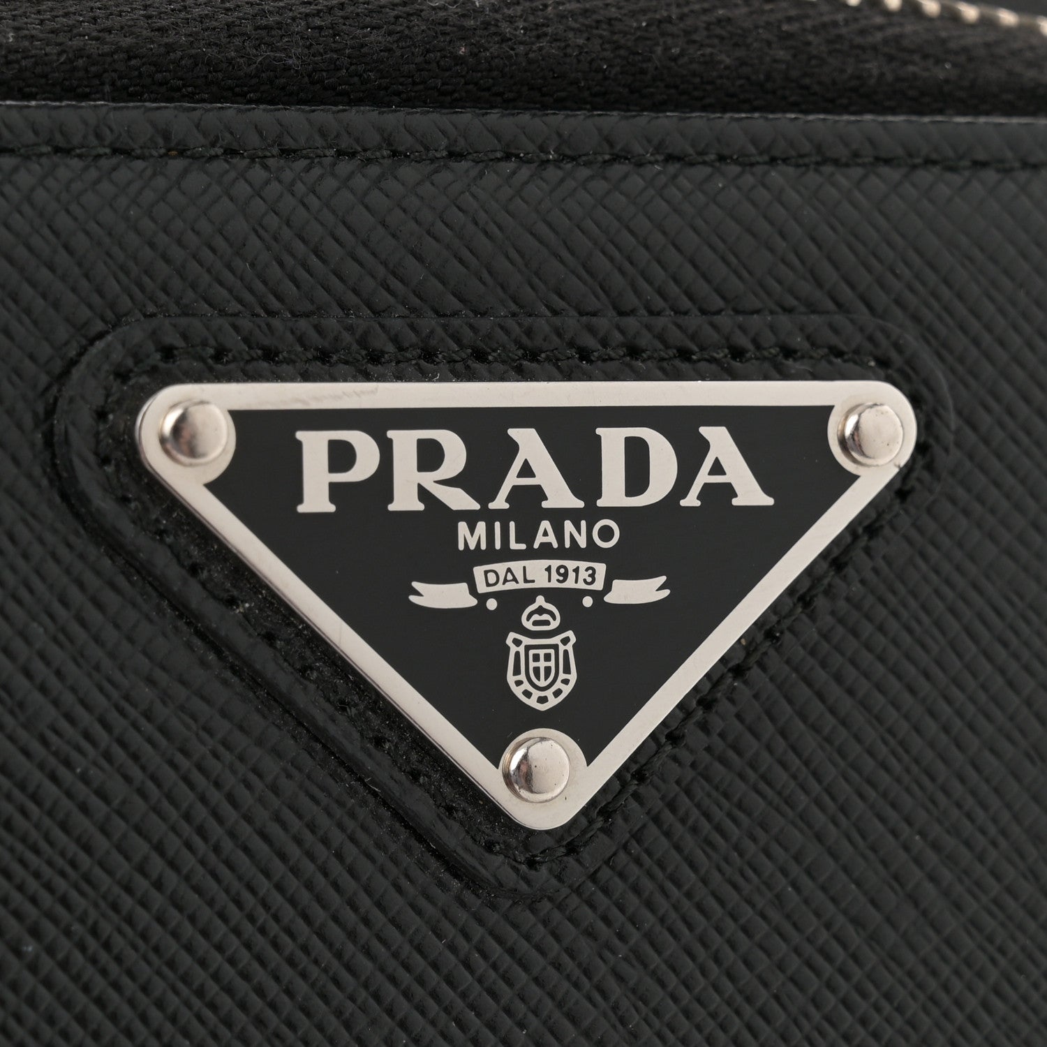 Prada Saffiano Phone Crossbody Pouch Black 6 of 13