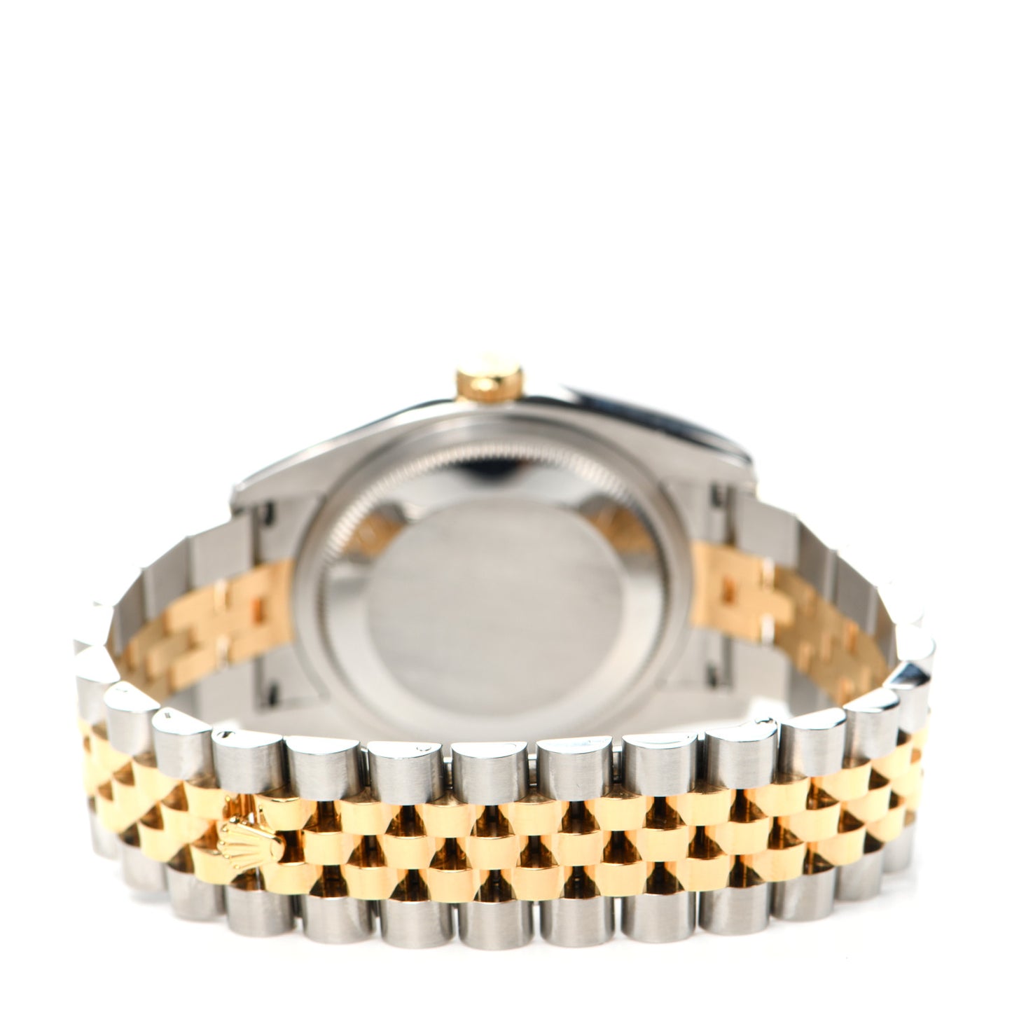 Stainless Steel 18K Yellow Gold 36mm Oyster Perpetual Datejust Watch Silver 116233