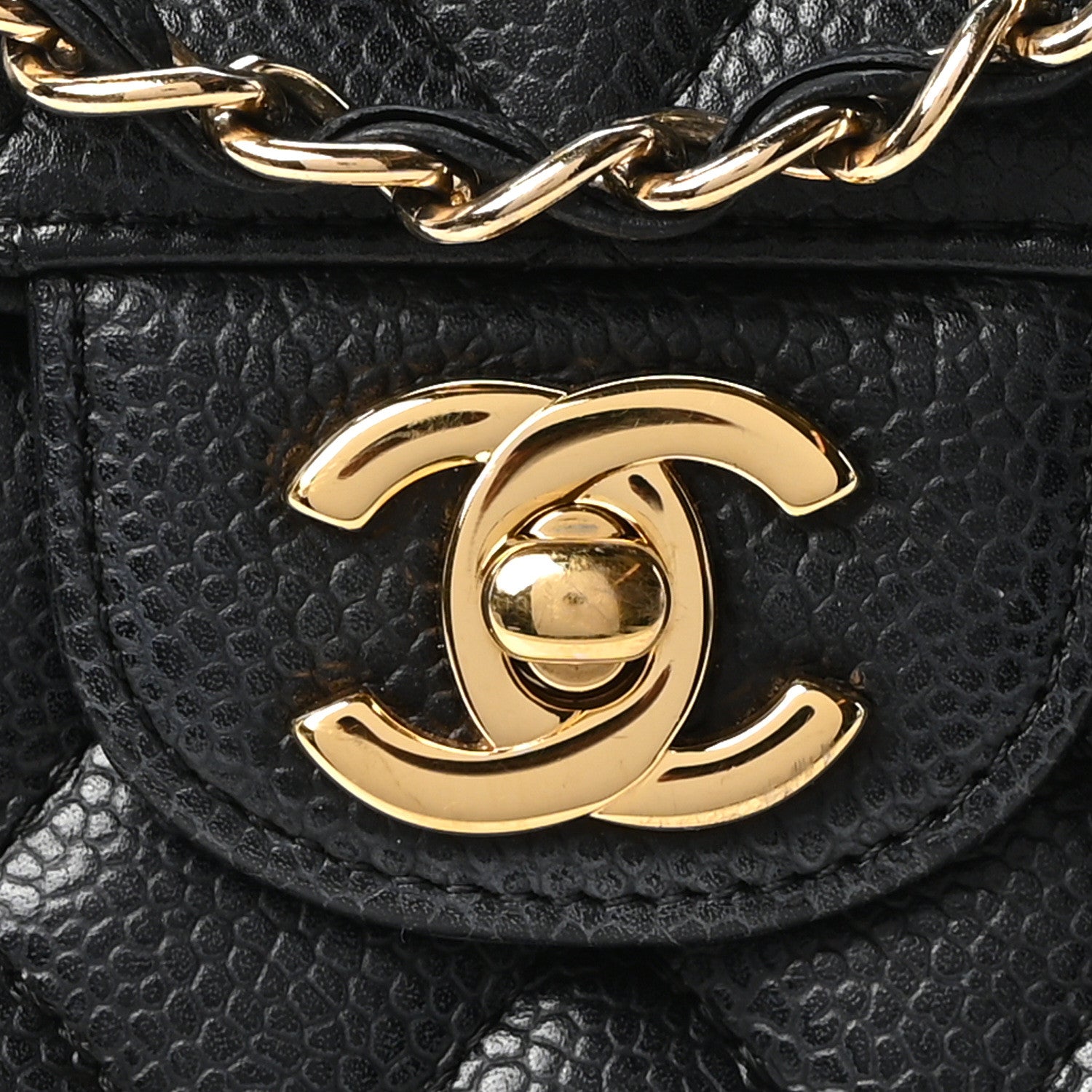 Chanel Caviar Quilted East West Flap Black Black 8 of 10