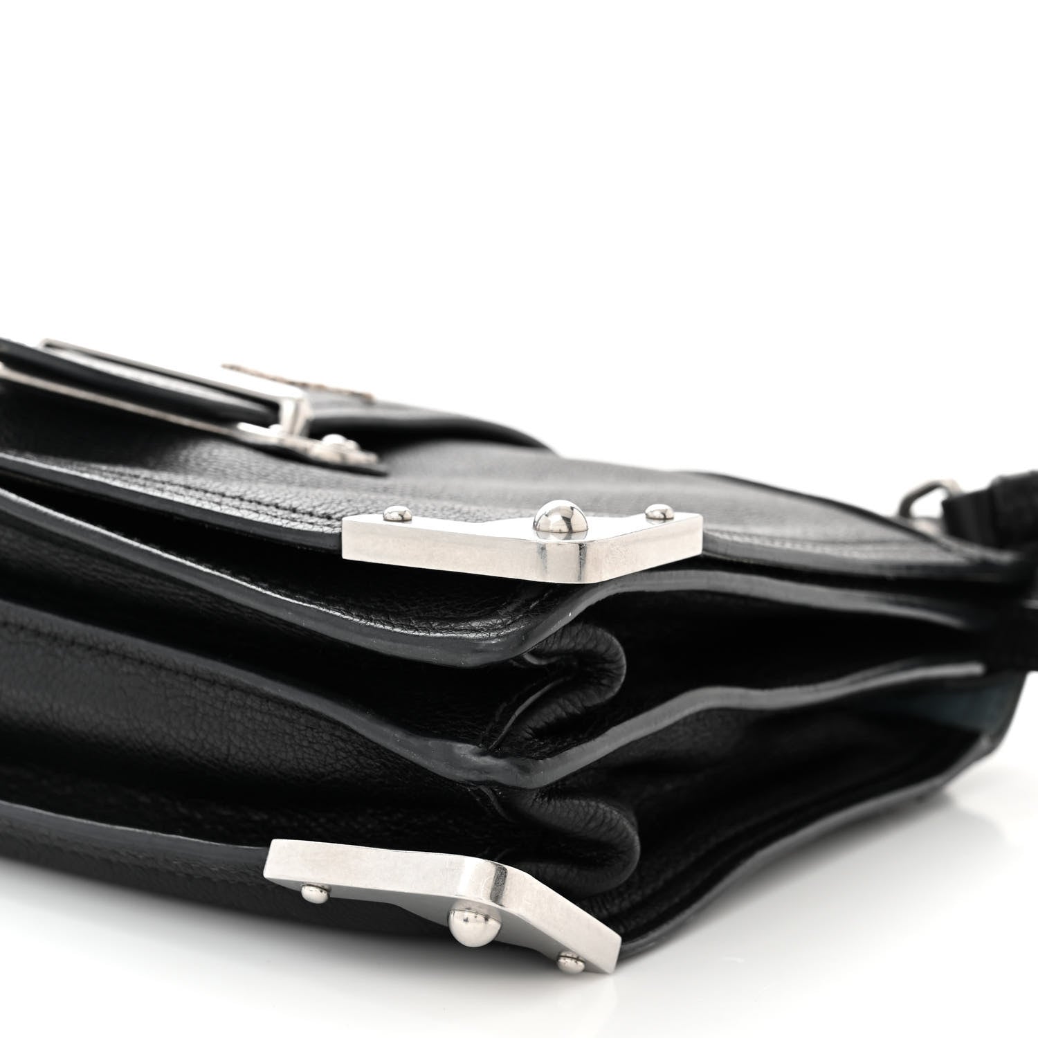 Prada Glace Calf Large Soft Cahier Bag Black Astrale 11 of 12