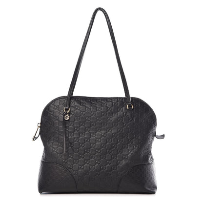 Gucci Guccissima Medium Bree Shoulder Bag Black 1 of 26
