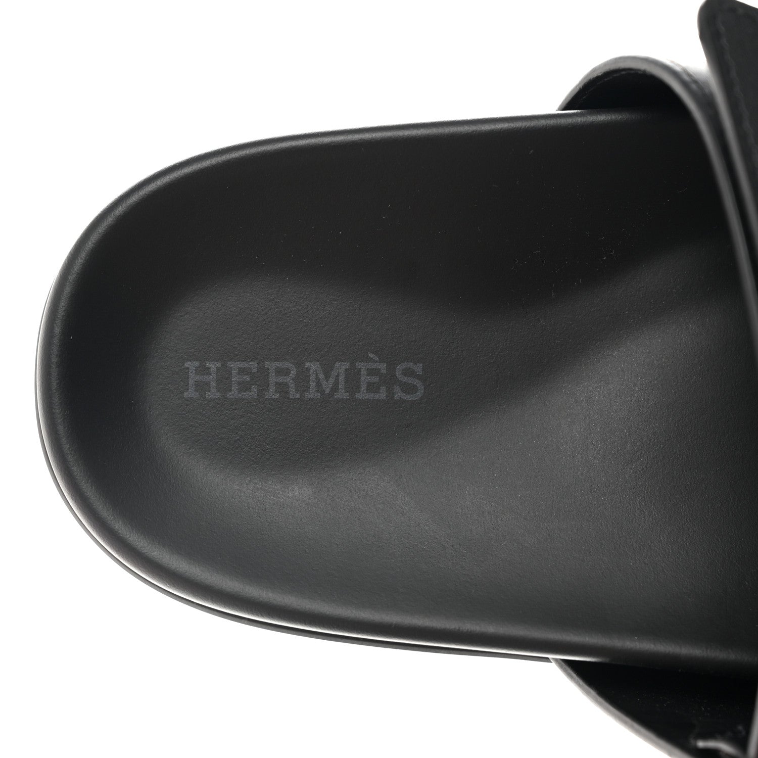 Hermes Calfskin Womens Chypre Sandals 37 Black 7 of 9