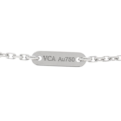 Van Cleef & Arpels 18K White Gold Turquoise Sweet Alhambra Butterfly Pendant Necklace 4 of 6