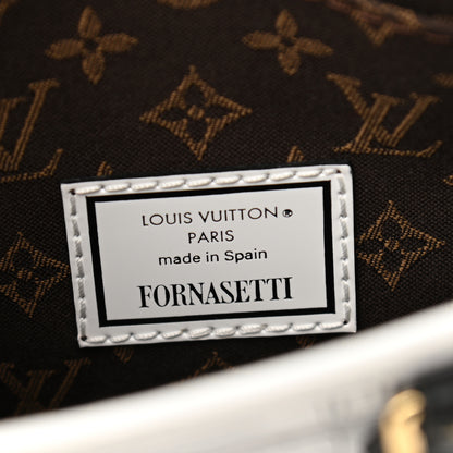 Louis Vuitton X FORNASETTI Calfskin Architettura Petit Sac Plat Black White 6 of 9