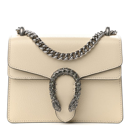 Gucci Textured Calfskin Crystal Mini Dionysus Shoulder Bag Mystic White 1 of 9