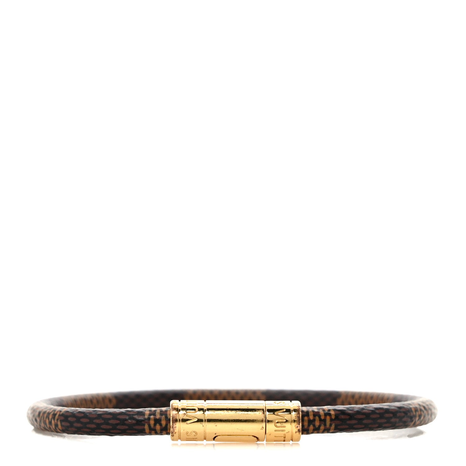 Louis Vuitton Damier Ebene Keep It Bracelet 17 1 of 5