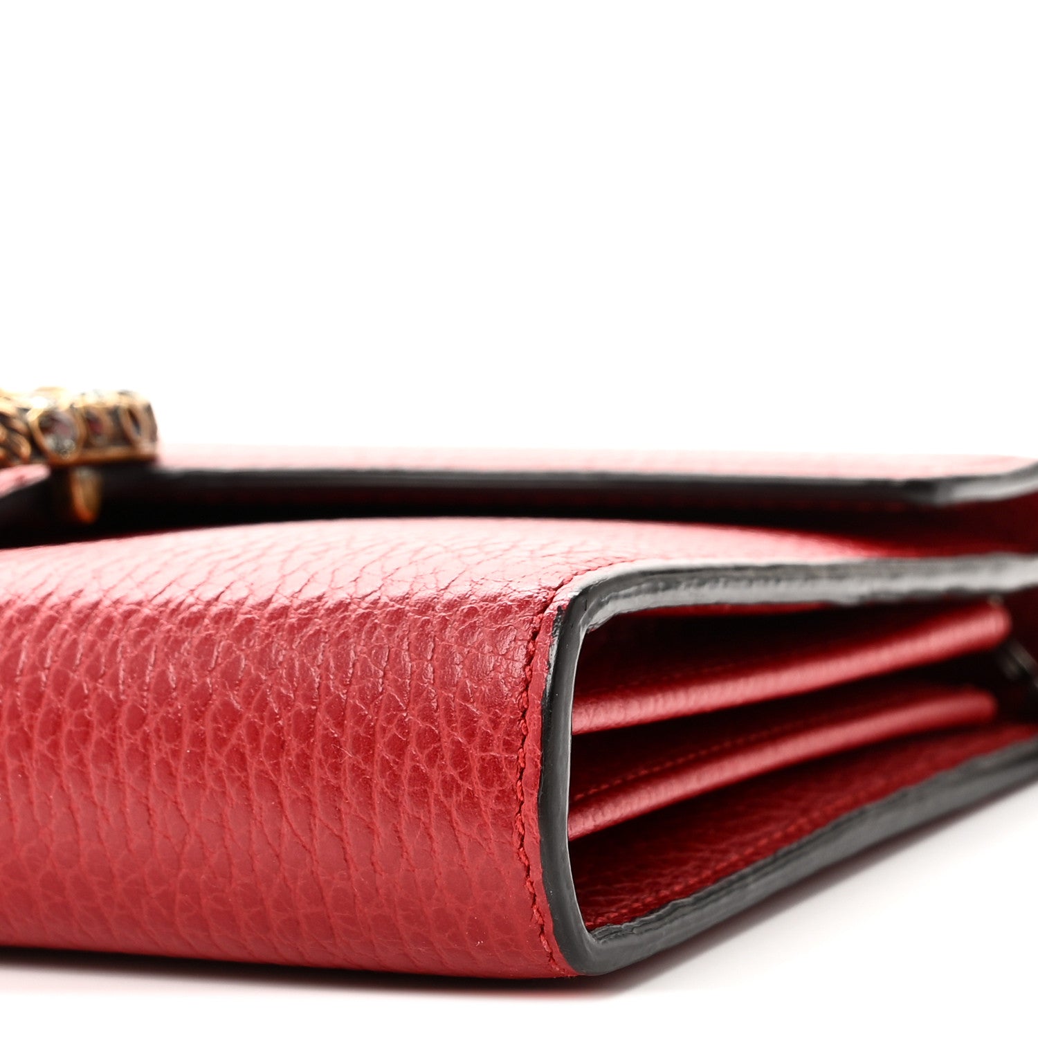Gucci Calfskin Mini Dionysus Chain Wallet Hibiscus Red 9 of 9