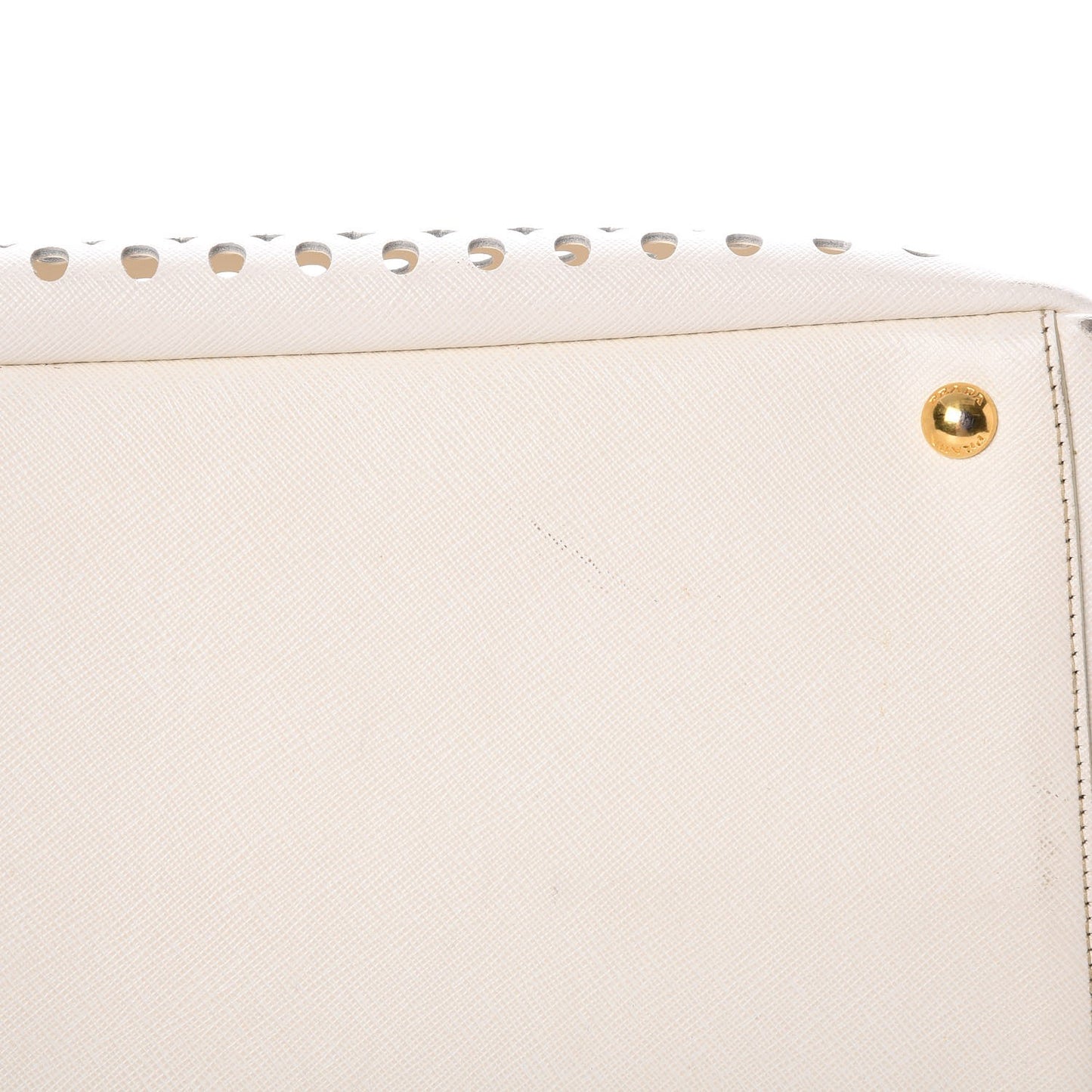 Saffiano Perforated Zip Around Tote Talco