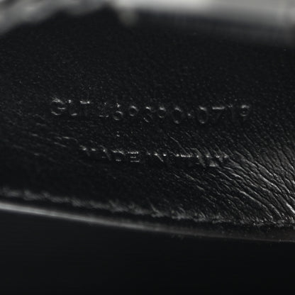 Saint Laurent Grain De Poudre Square Dot Print Small Monogram Kate Satchel White Matte Black 7 of 9