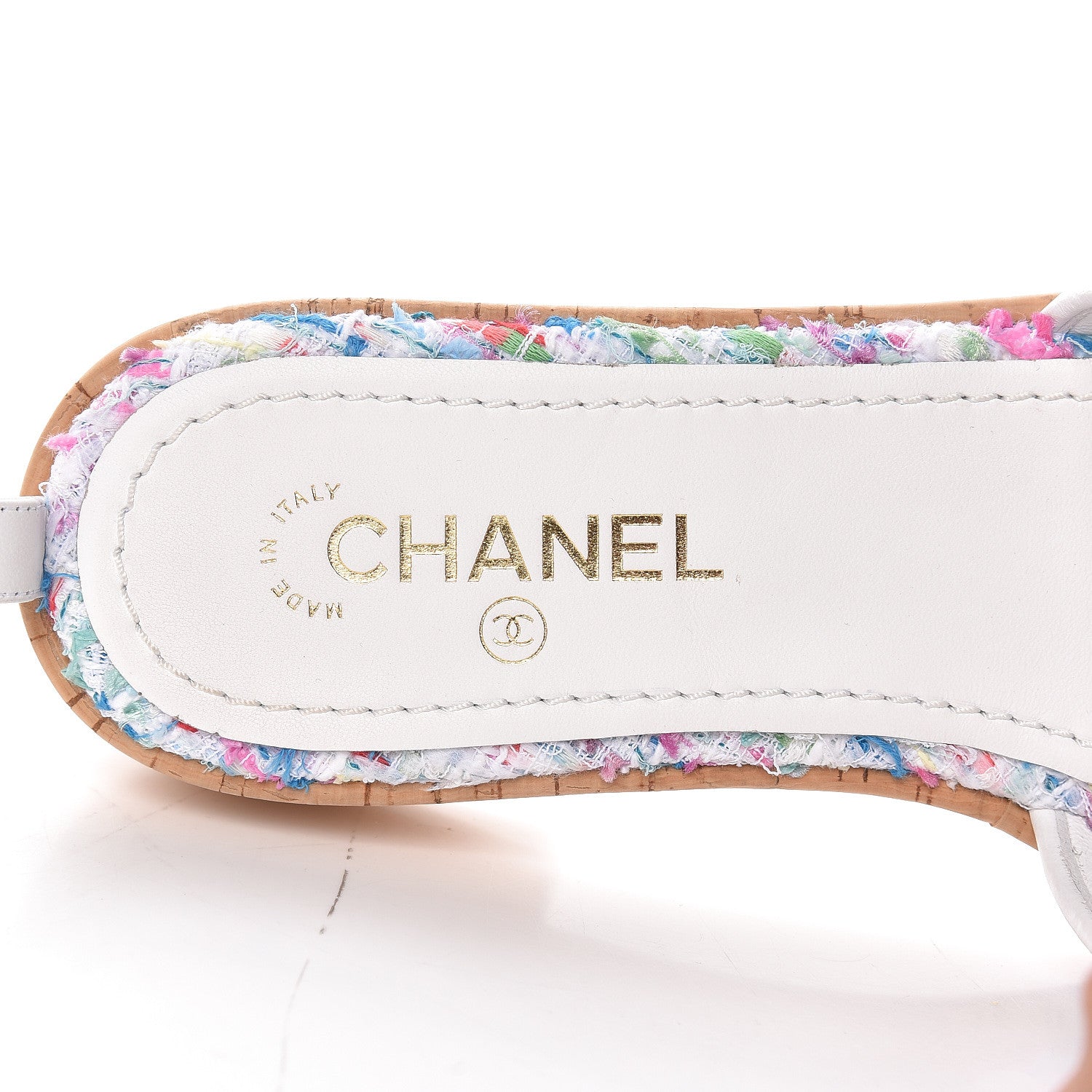 Chanel Tweed Logo Mules 41 Multicolor 7 of 9