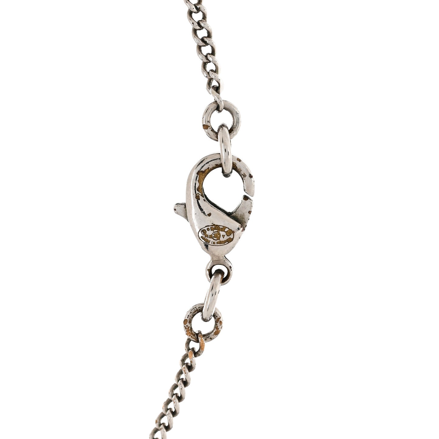 Crystal Timeless CC Necklace Silver