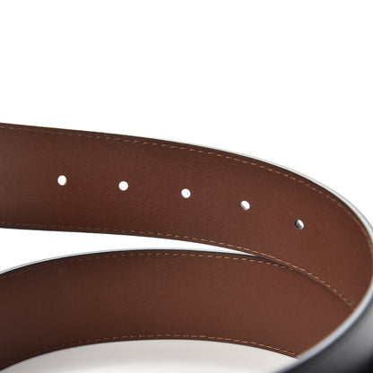 Louis Vuitton Calfskin 40mm LV Pyramide Reversible Belt 95 38 Black 3 of 5