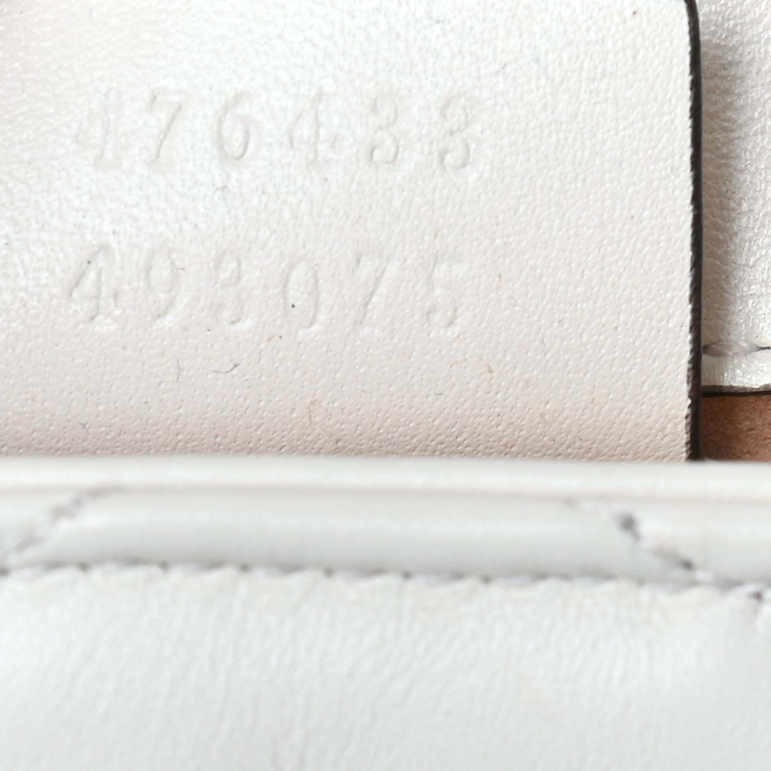 Gucci Calfskin Matelasse Super Mini GG Marmont Shoulder Bag White 7 of 9