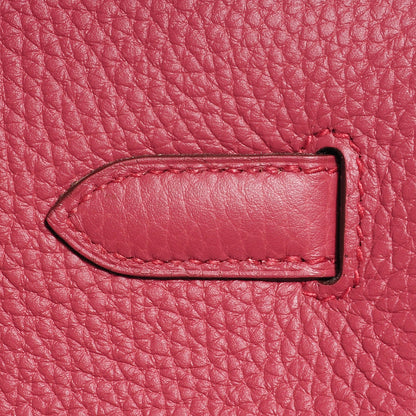 Hermes Taurillon Clemence Birkin 40 Bois de Rose 10 of 25